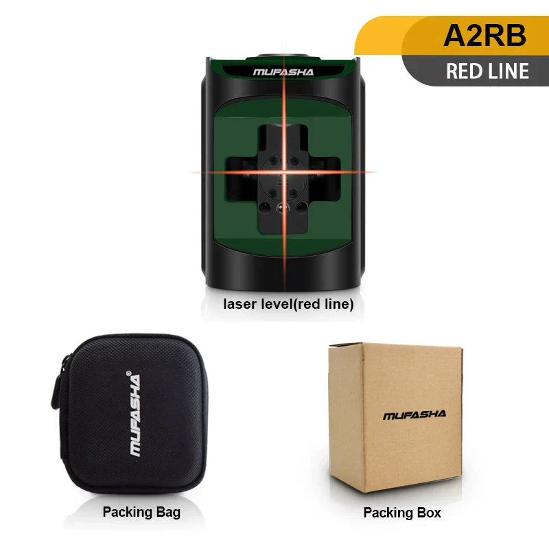 MUFASHA 2 Lines Laser Level Self-Leveling Cross Lines