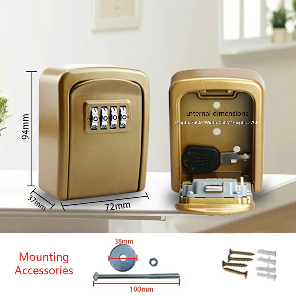 Mini Key Box Password Lock Door Cat Eye