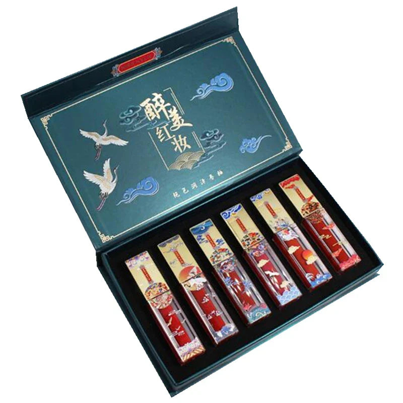 Women Matte Velvet Moisturizer Makeup Lipgloss Set Cosmetic