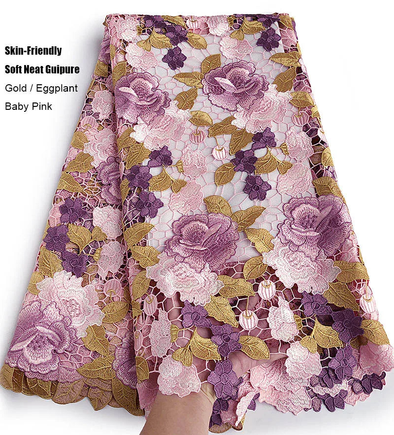 Skin friendly 5 Yards Top Class Guipure Lace