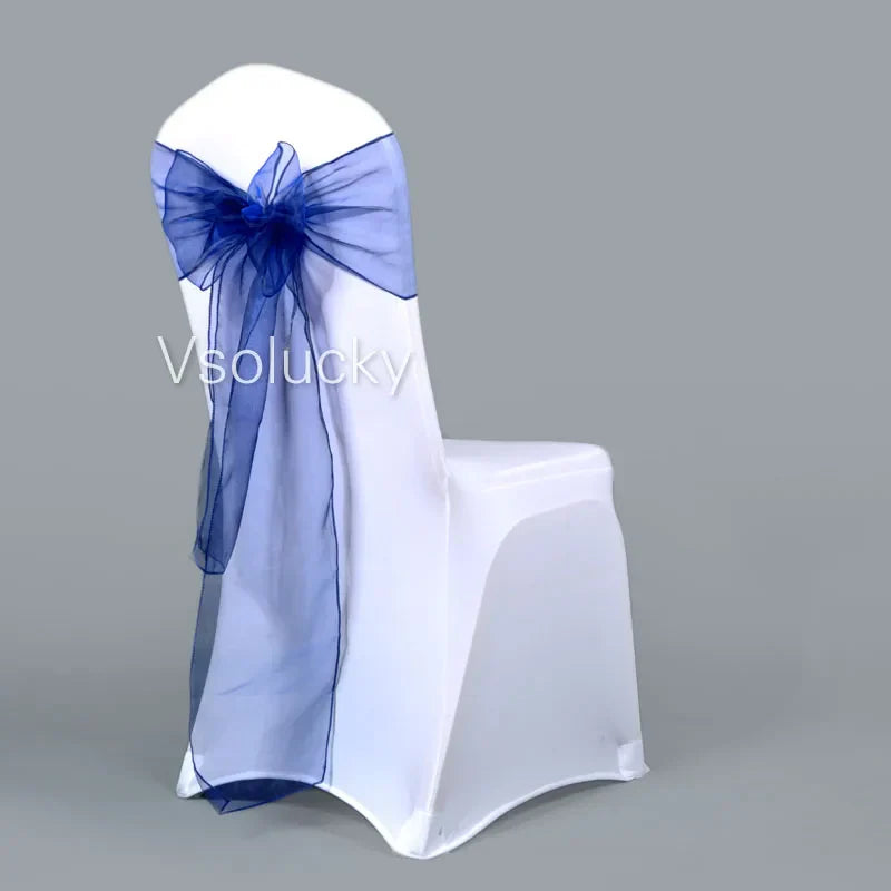 25pcs 275cm Sheer Organza Chair Sashes Band Ribbon