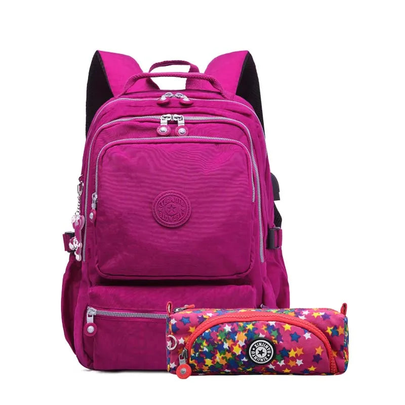 TEGAOTE Pencil Case Students Bolsa Famous Travel Nylon