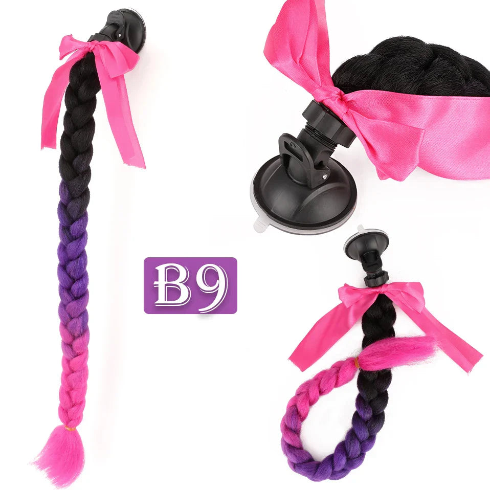 S-noilite Synthetic New Arrival Helmet Hair Ponytail Braid