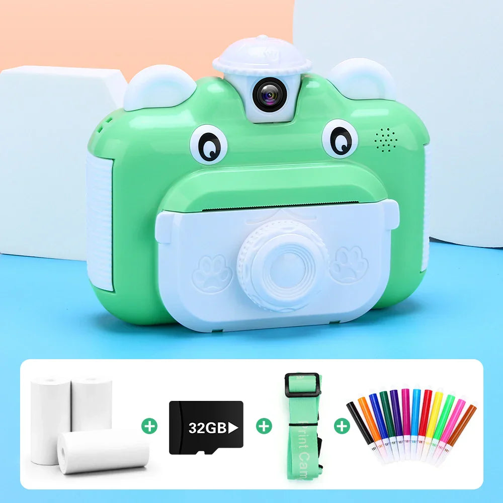 Kids Camera Instant Print Camera for Children 1080P