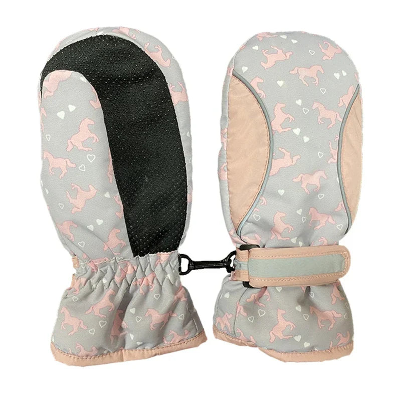 Kids Girls Boys Mittens Children Ski Gloves Thick