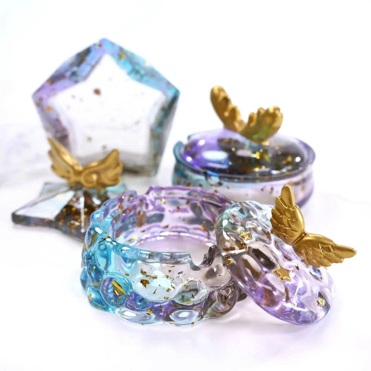 DIY Clouds Stars Ashtray Crystal Epoxy Resin Mold