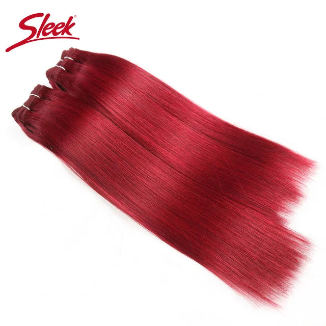 Sleek Brazilian Straight Hair Brown Color 4 and