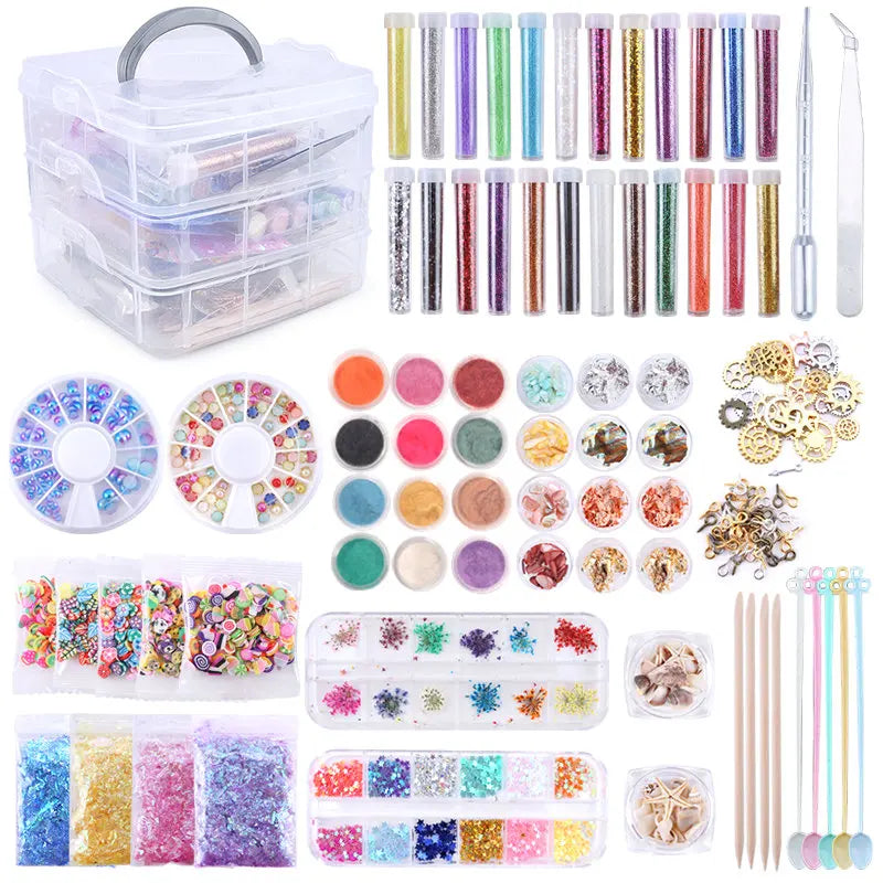 Epoxy Resin Accessories Kit With 3 Layers Box