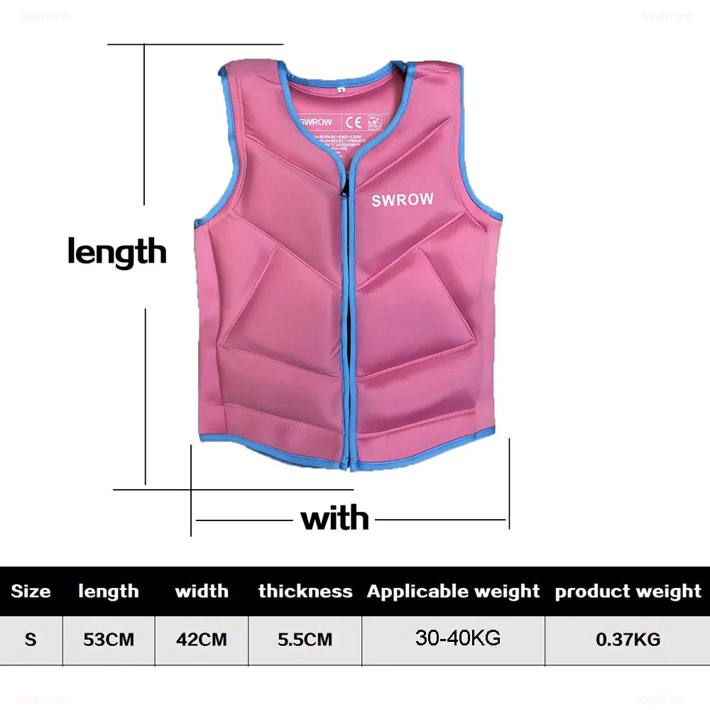 SWROW Life Jacket Fishing Vest Water Sports Kayaking