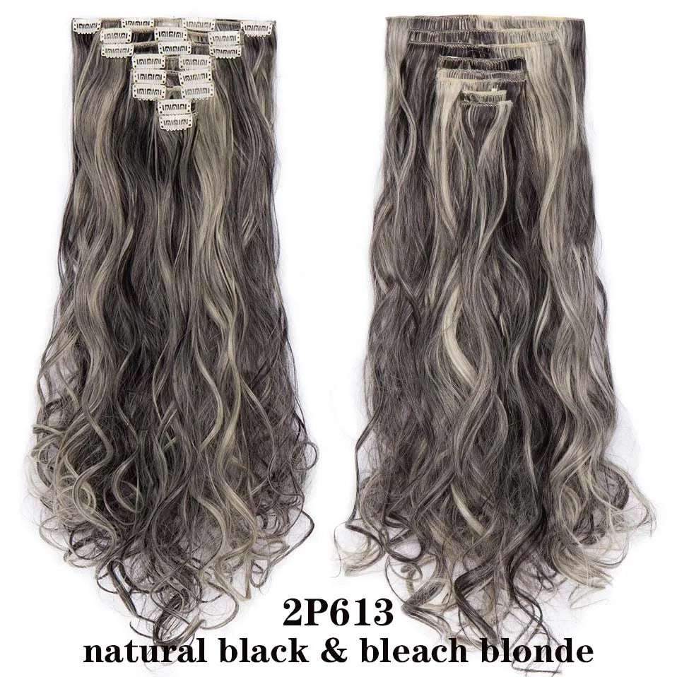 HAIRRO 24Inches 170g 36 Colors Long Straight Synthetic