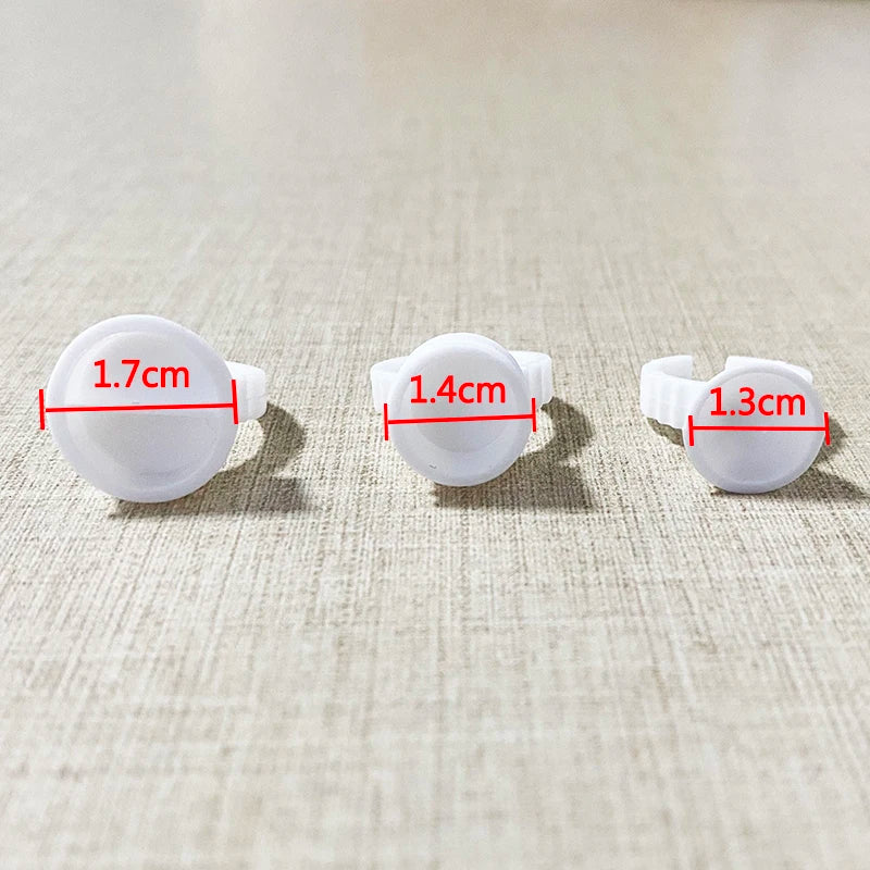 500/1000pcs Eyelashes Extension Glue Ring Disposable Adhesive Glue