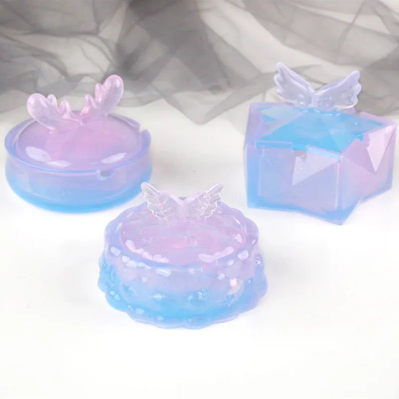 DIY Clouds Stars Ashtray Crystal Epoxy Resin Mold