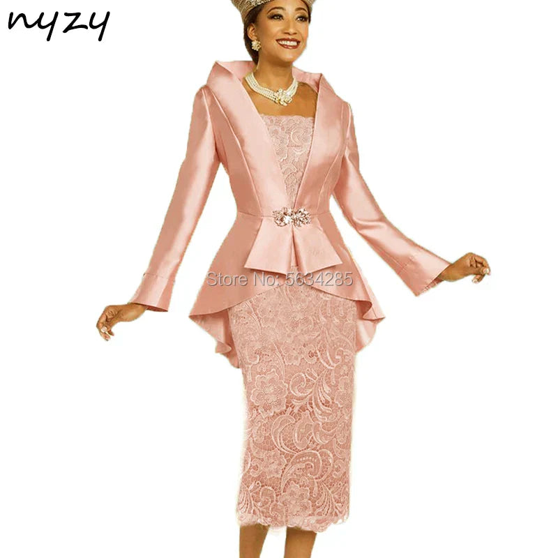 2 Piece Gold Mother of the Bride Groom