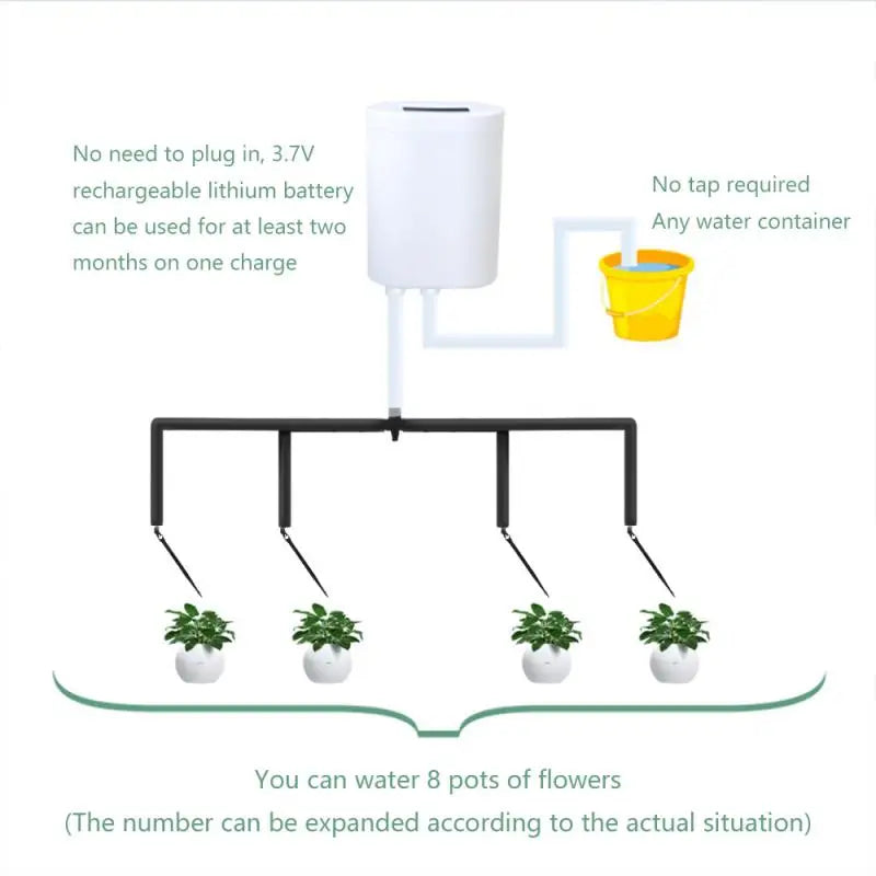 2/4/8 Head Garden Auto Watering Equipment Plant Drip