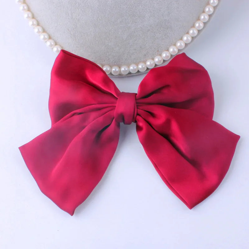 Fashion Ribbon Hairgrips Big Large Bow Hairpin For