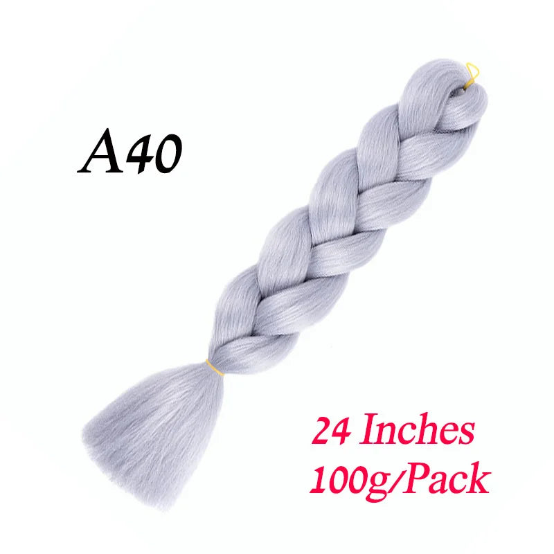 Synthetic Jumbo Braiding Hair Extension 24 " Heat