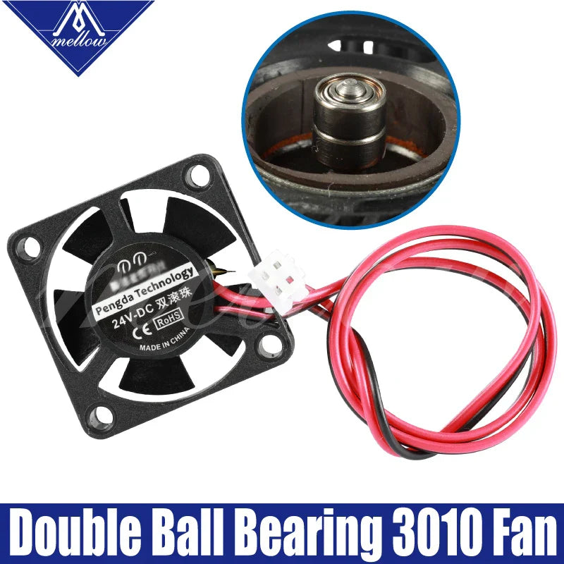 Mellow 12V/24V V6/V5 radiator dual ball bear 3010
