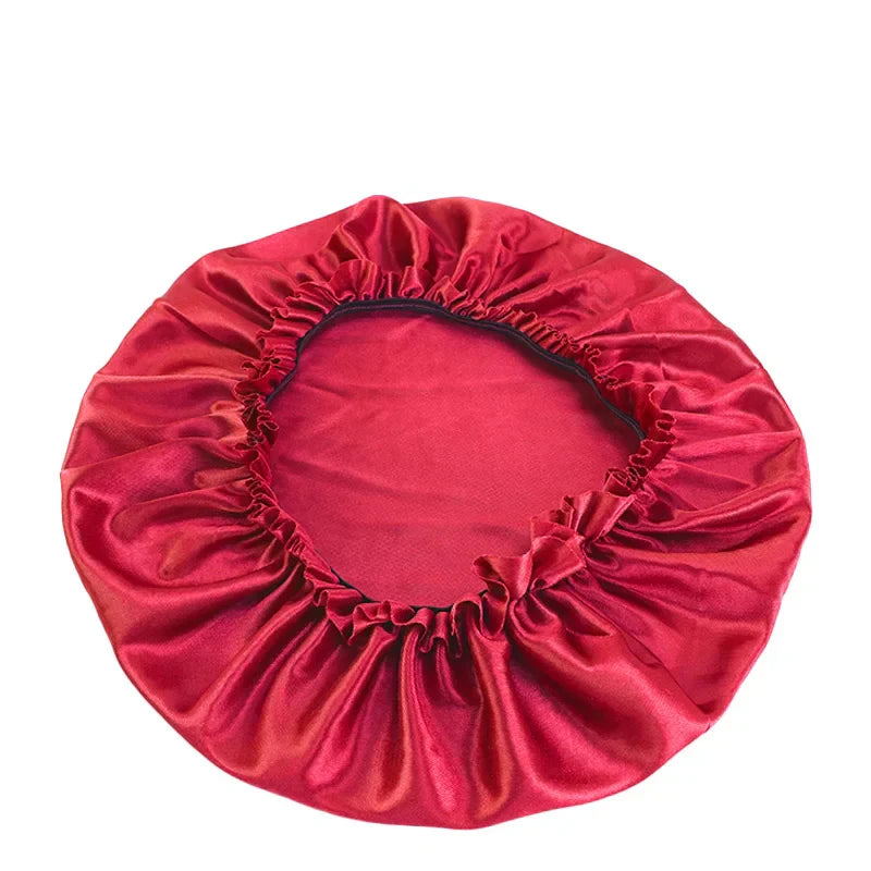 New Women Satin Night Sleep Cap Hair Bonnet