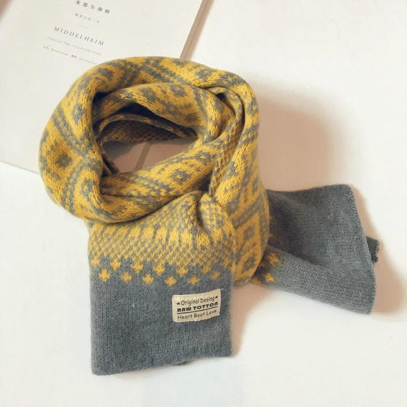 Winter Children Scarf Knitted Wool Scarf For Kids