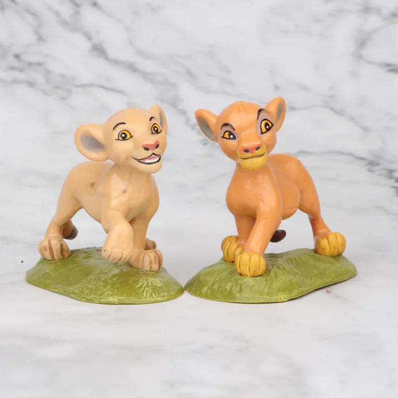 9pcs/set Anime the Lion King Animal PVC Action