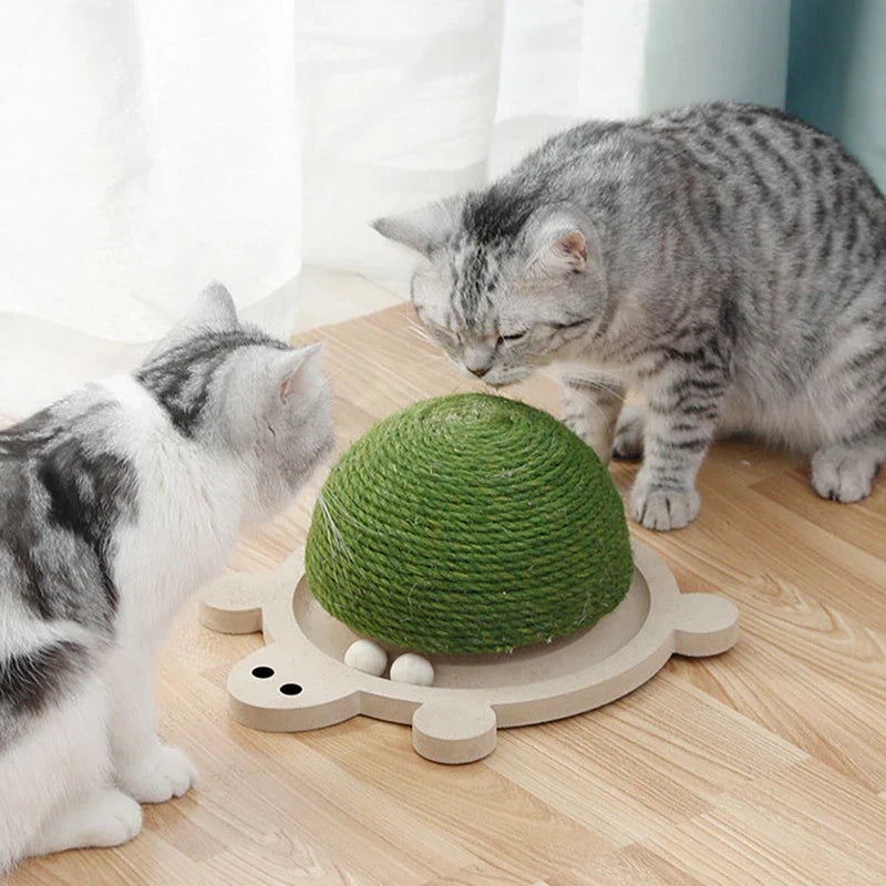Sisal Cat Scratcher Board Mat Durable Ball Toys