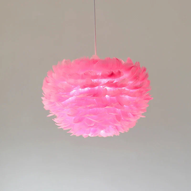 Feather Chandelier Nordic Modern Living Room Bedroom Feather