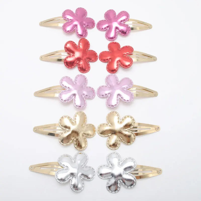 10pcs/lot Small Size Girls Hairclips Glitter Heart Birthday