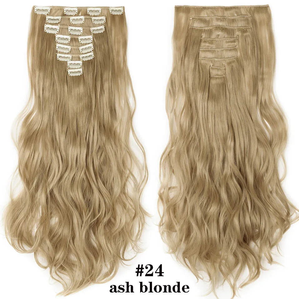 HAIRRO 24Inches 170g 36 Colors Long Straight Synthetic