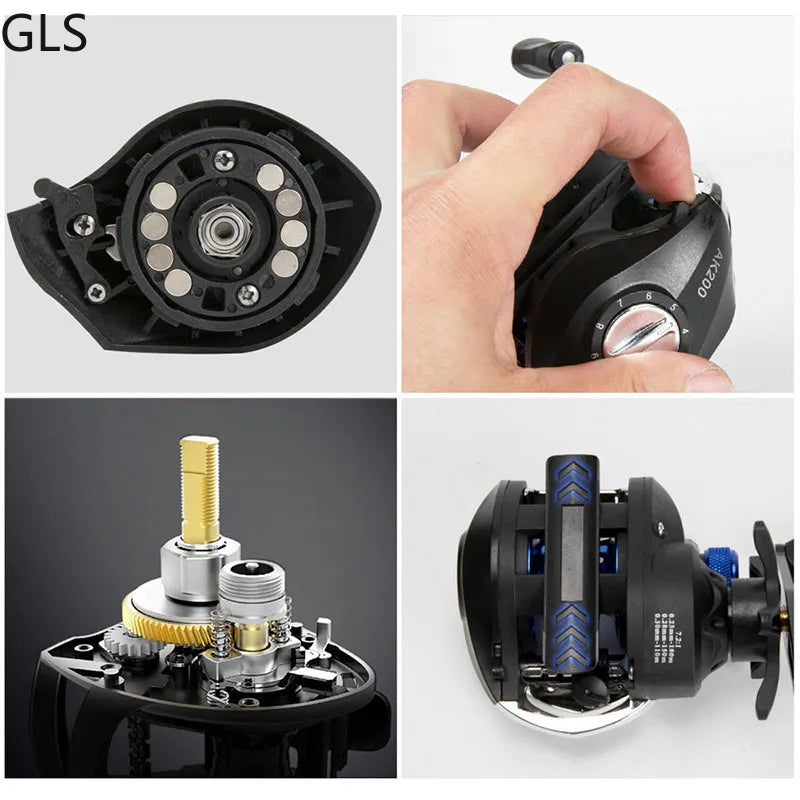 Left/Right Hand 8kg Max Drag Fishing Wheel 7.2:1