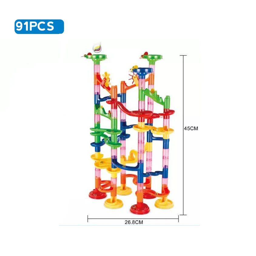 Marble Run Race Track Building Blocks Kids 3D