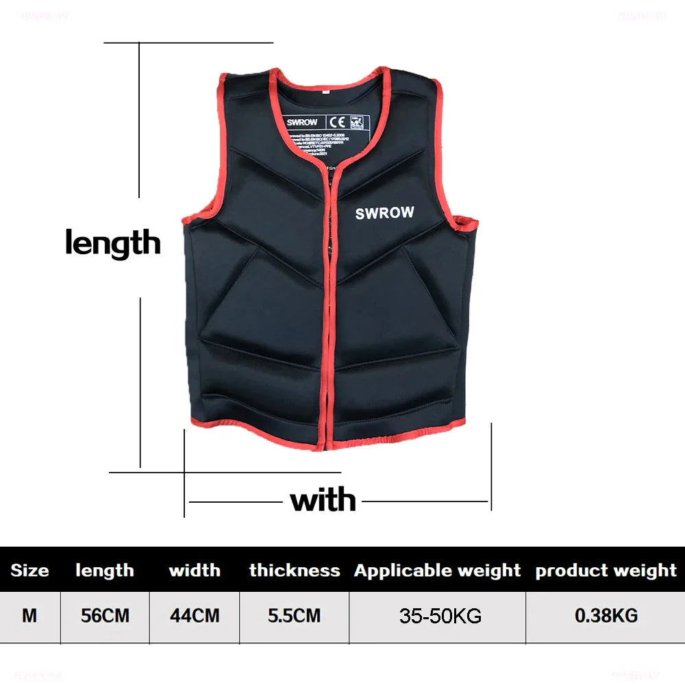 SWROW Life Jacket Fishing Vest Water Sports Kayaking