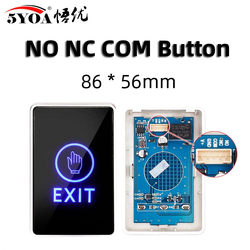 Access Button Door Exit Push Switch No Touch