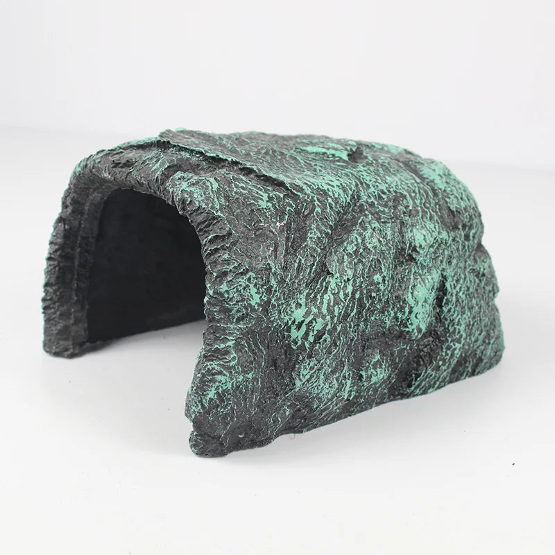 Resin Hides Cave Pet Hiding Spot Turtles Rock