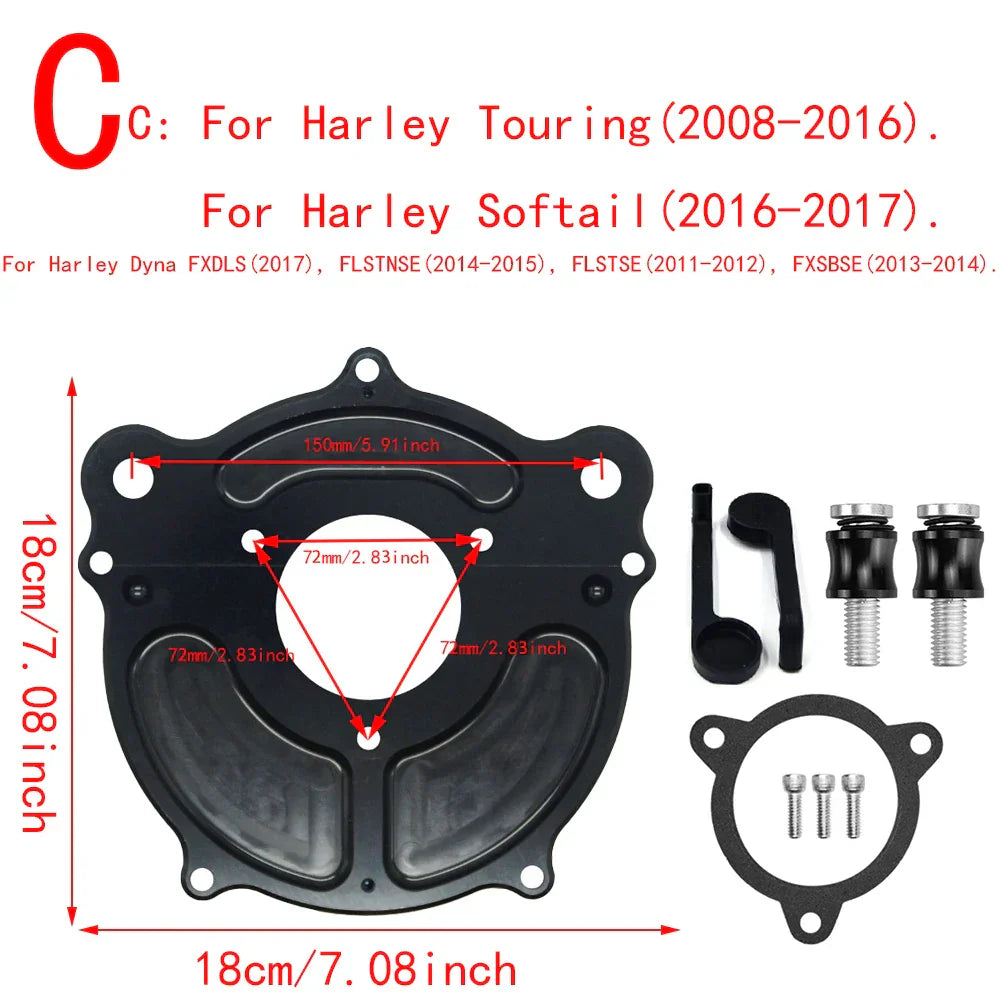 RSD Turbine Clarion Air Cleaner Matte Black Intake