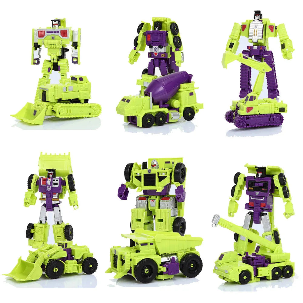 HZX 6In1 Devastator Haizhixing Transformation Toys Anime Action