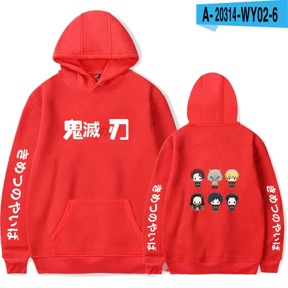 Anime Hoodie Demon Slayer Oversized Hoodies Sweatshirts Men/Womens