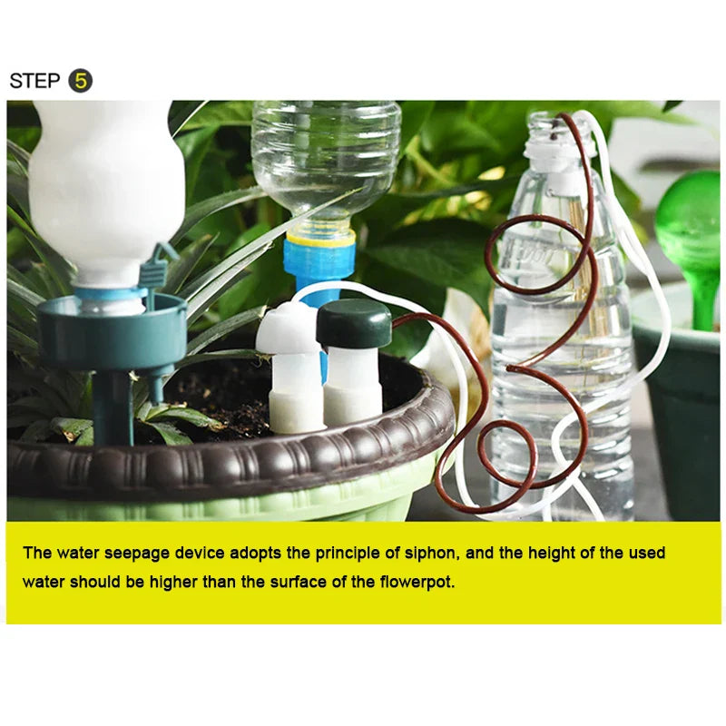 Watering Stakes,10 Pack Indoor Automatic Drip Watering System