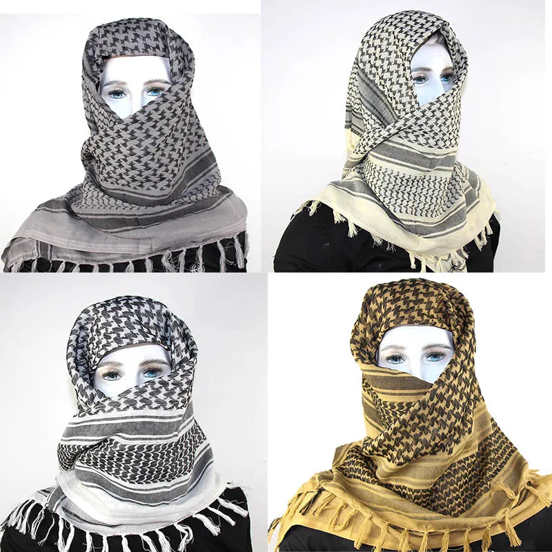Military Arab Keffiyeh Shemagh Scarf Cotton Winter Shawl