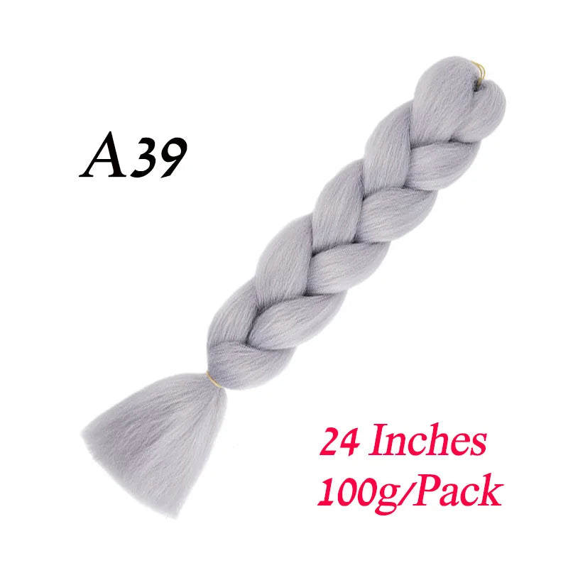 Synthetic Jumbo Braiding Hair Extension 24 " Heat