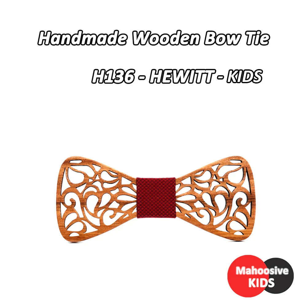 Mahoosive New Floral Wood Bow Ties for Men