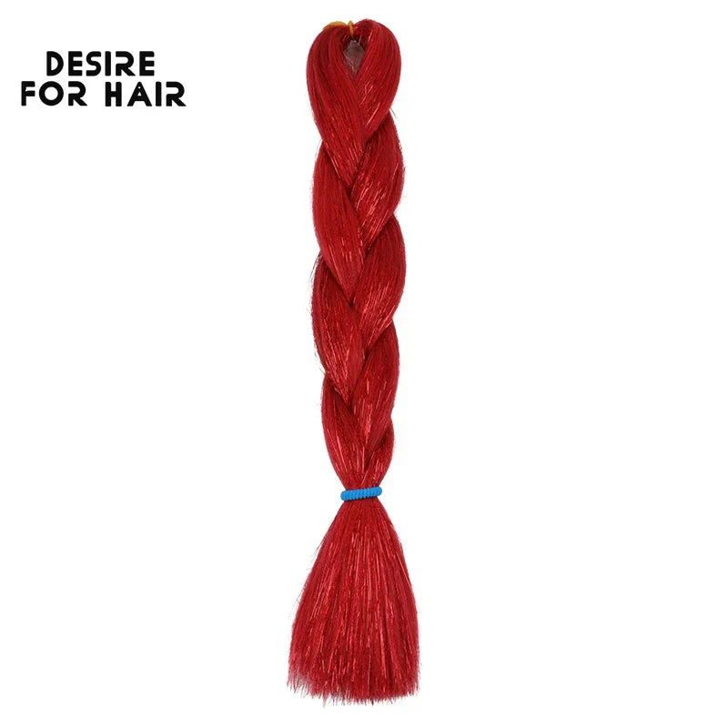 Desire for Hair 5Packs Synthetic Braiding Hair Christmas