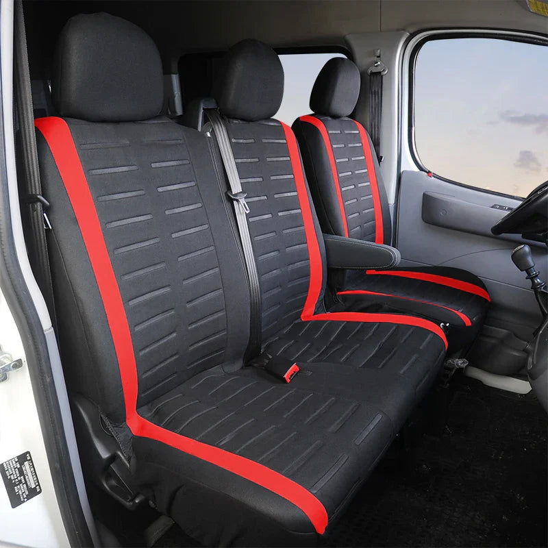 1+2 Red Seat Covers Car Seat Cover for