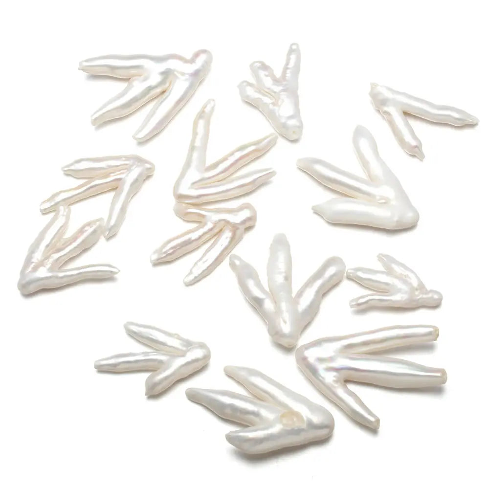 Natural Freshwater Pearl Pendant Punch Loose Beads Irregular