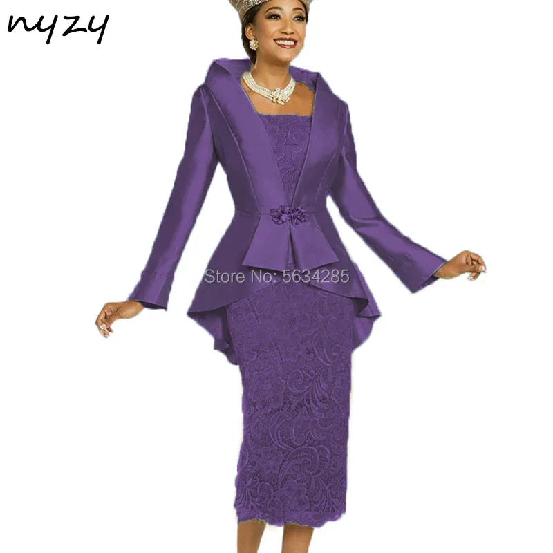 2 Piece Gold Mother of the Bride Groom