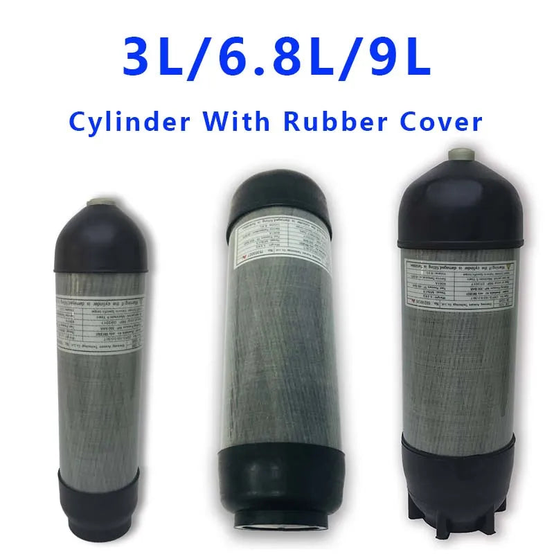 Acecare 3L/6.8L/9L HPA Carbon Fiber Cylinder 300bar/4500psi/30mpa with