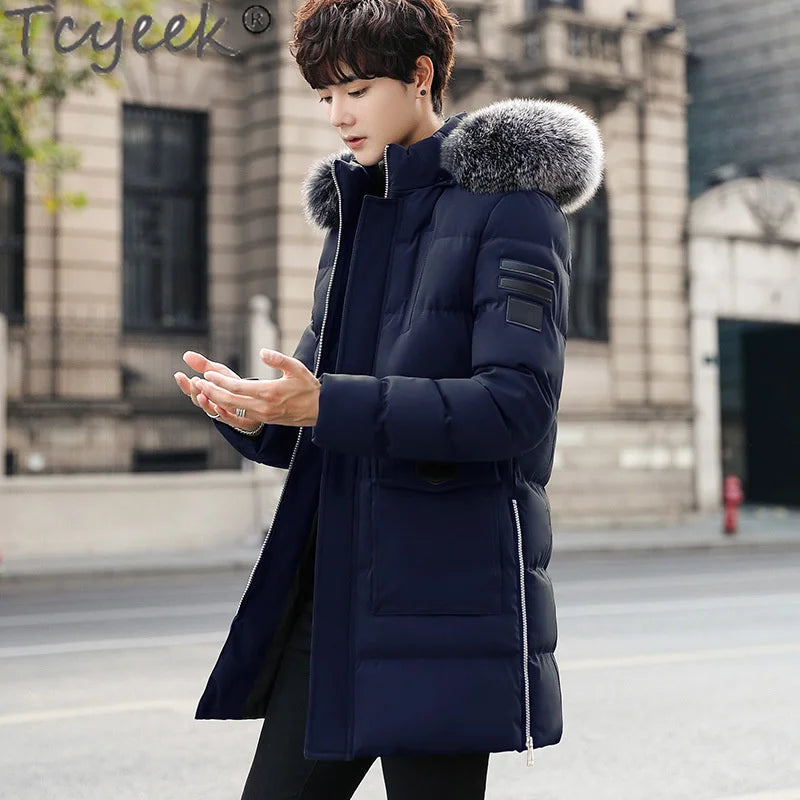 Jacket Winter Men Clothing Streetwear Down Cotton Coat