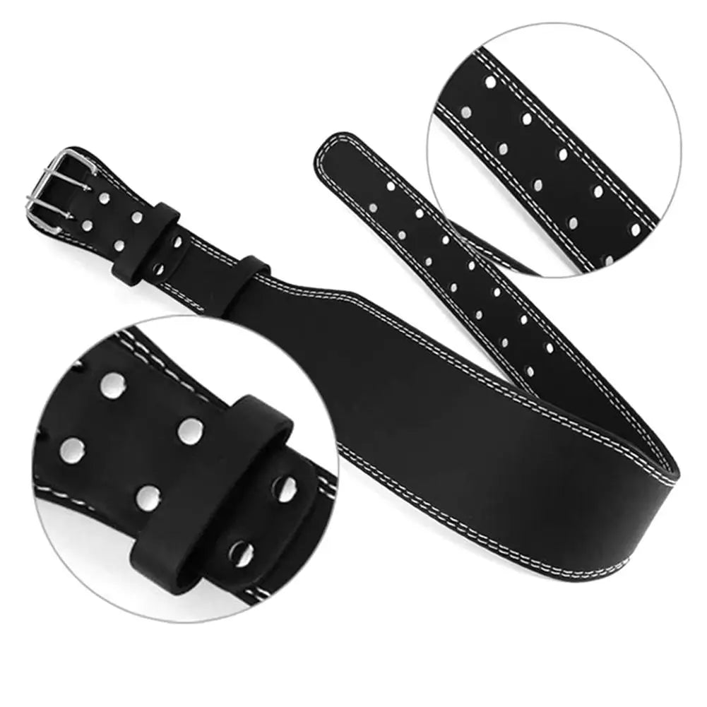 Leather Weightlifting Belt Gym Fitness Crossifit Dumbbell Barbell