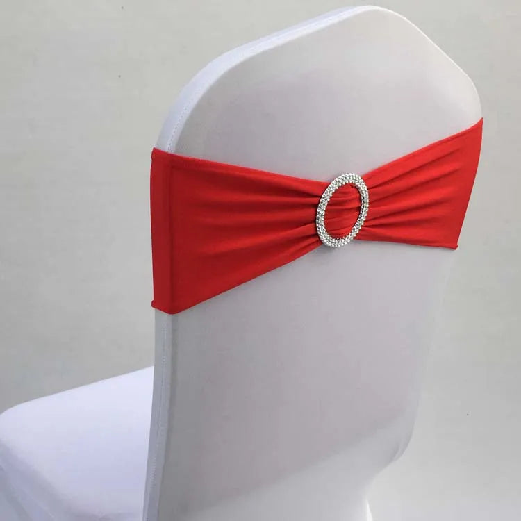 10pcs 50pcs Stretch Spandex Chair Sash Band With