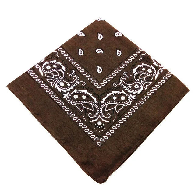 12pcs Polyester Cotton Cashew Flower Hiphop Bandanas For