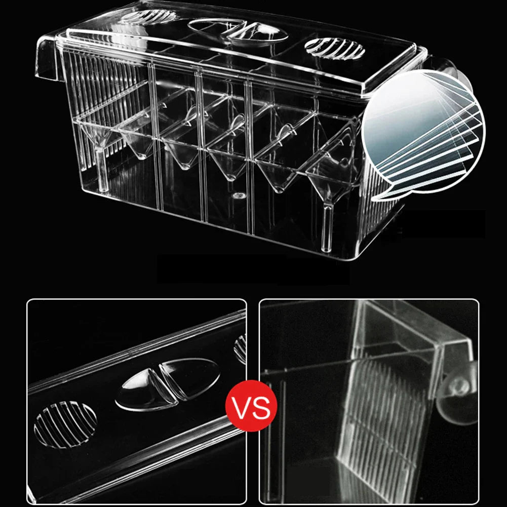 Aquarium Breeding Incubator Isolation Box Double Layer 4